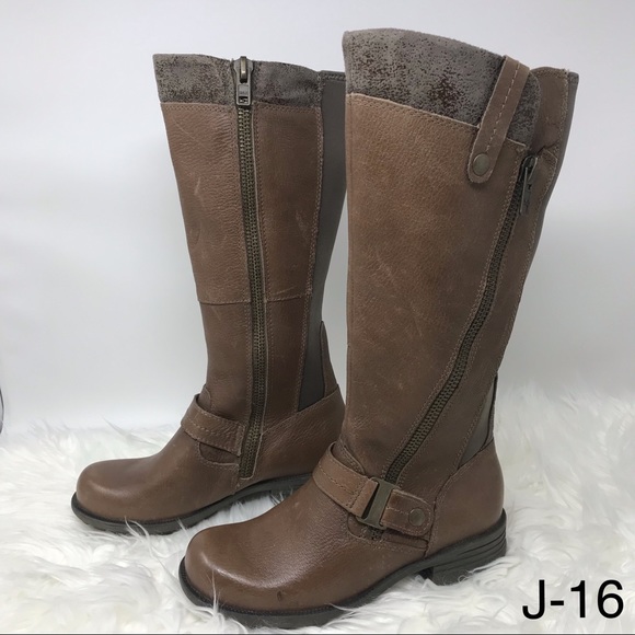 Earth Origins Shoes - Earth Origins Leather Wide Calf Tall Boots Portia